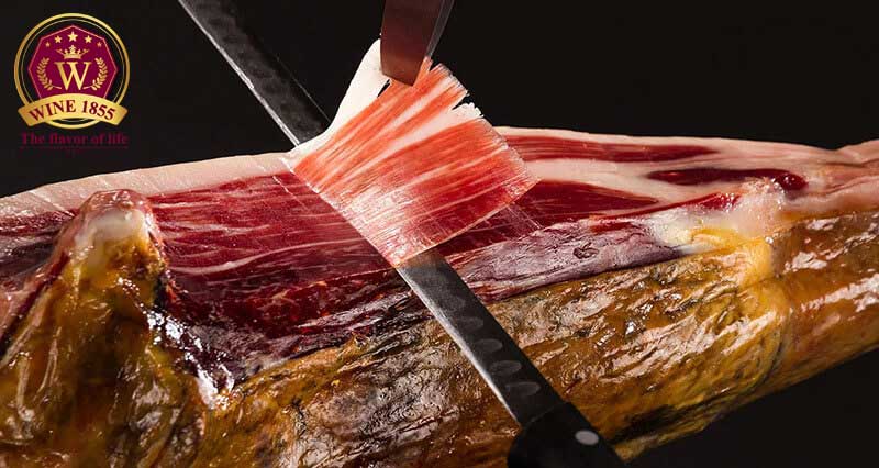 Đùi heo muối Jamón De Bellota Ibérico Nguyên Xương - Nhãn Đỏ Cao Cấp