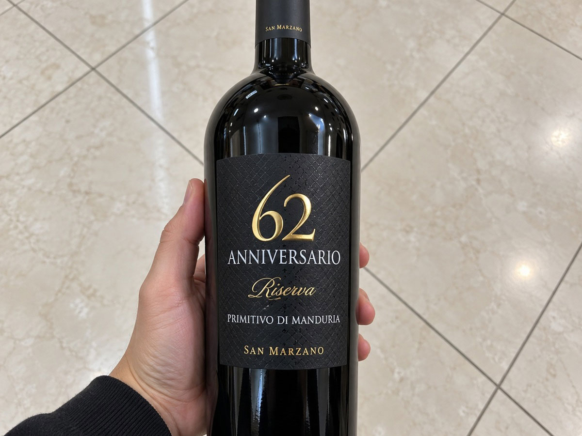 Nhãn chai 62 Anniversario Primitivo