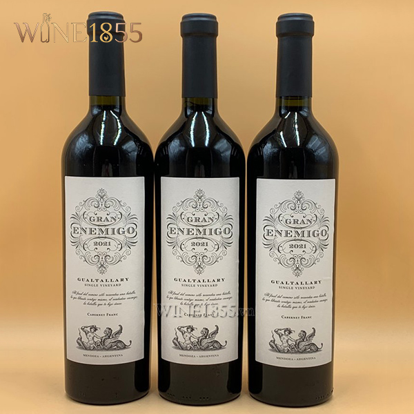 Bộ 3 chai rượu vang Gran Enemigo Gualtallary Cabernet Franc.