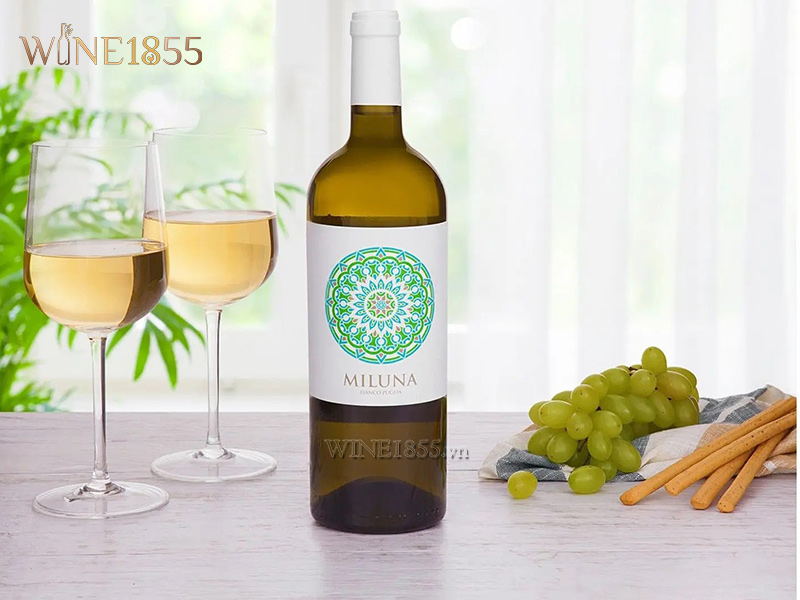 Rượu Vang Miluna Bianco Puglia Chính Hãng Từ Ý