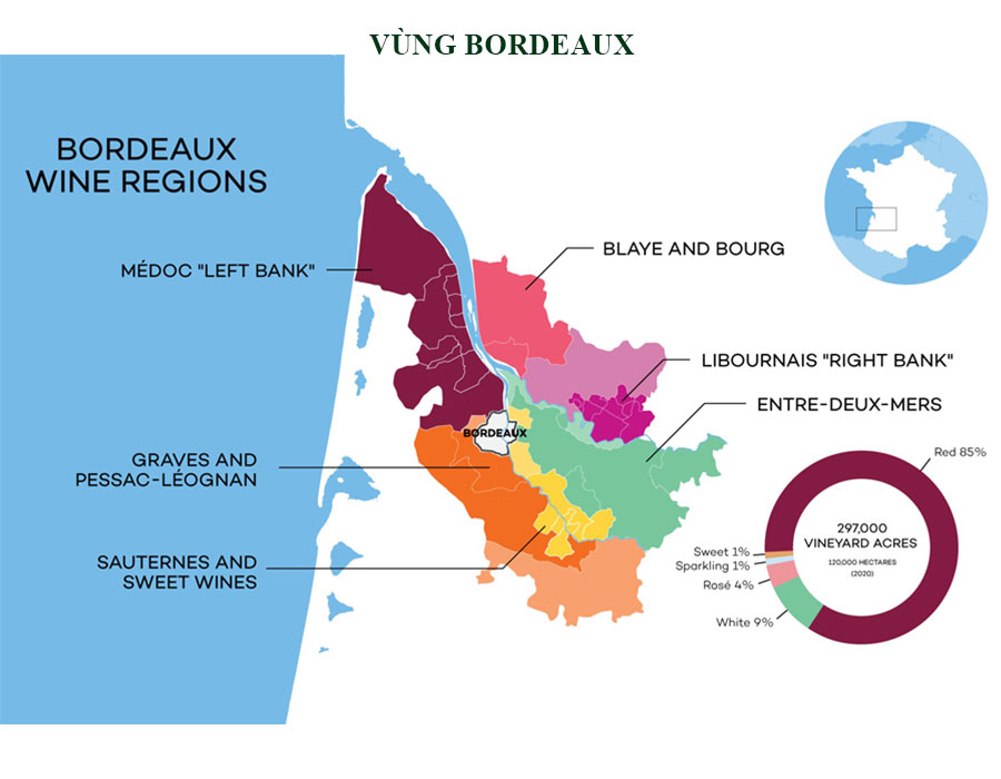 Bordeaux vùng sản xuất rượu vang nổi tiếng nhất thế giới
