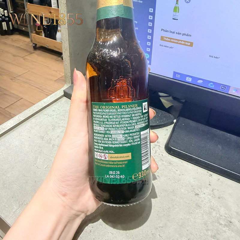 Bia Tiệp Pilsner Urquell - Chai 330ml