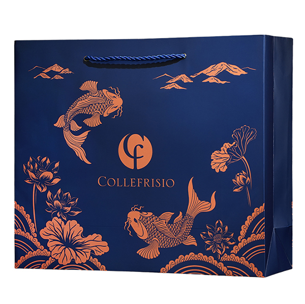 Hộp Quà 1 Chai CF Collefrisio Cá chép - Màu xanh đậm