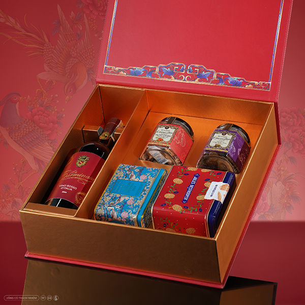 Hộp Quà Tặng Cát Tường La Carminaia Vino Rosso d’Italia