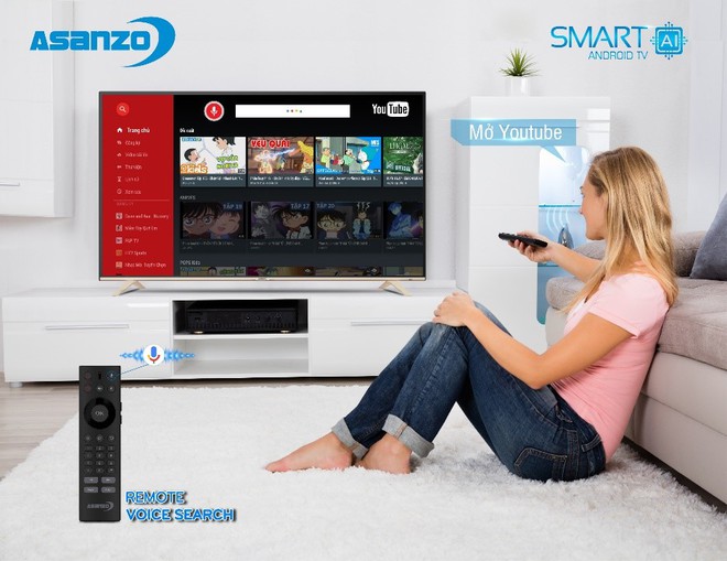 Smart TV Asanzo tích hợp trí tuệ nhân tạo