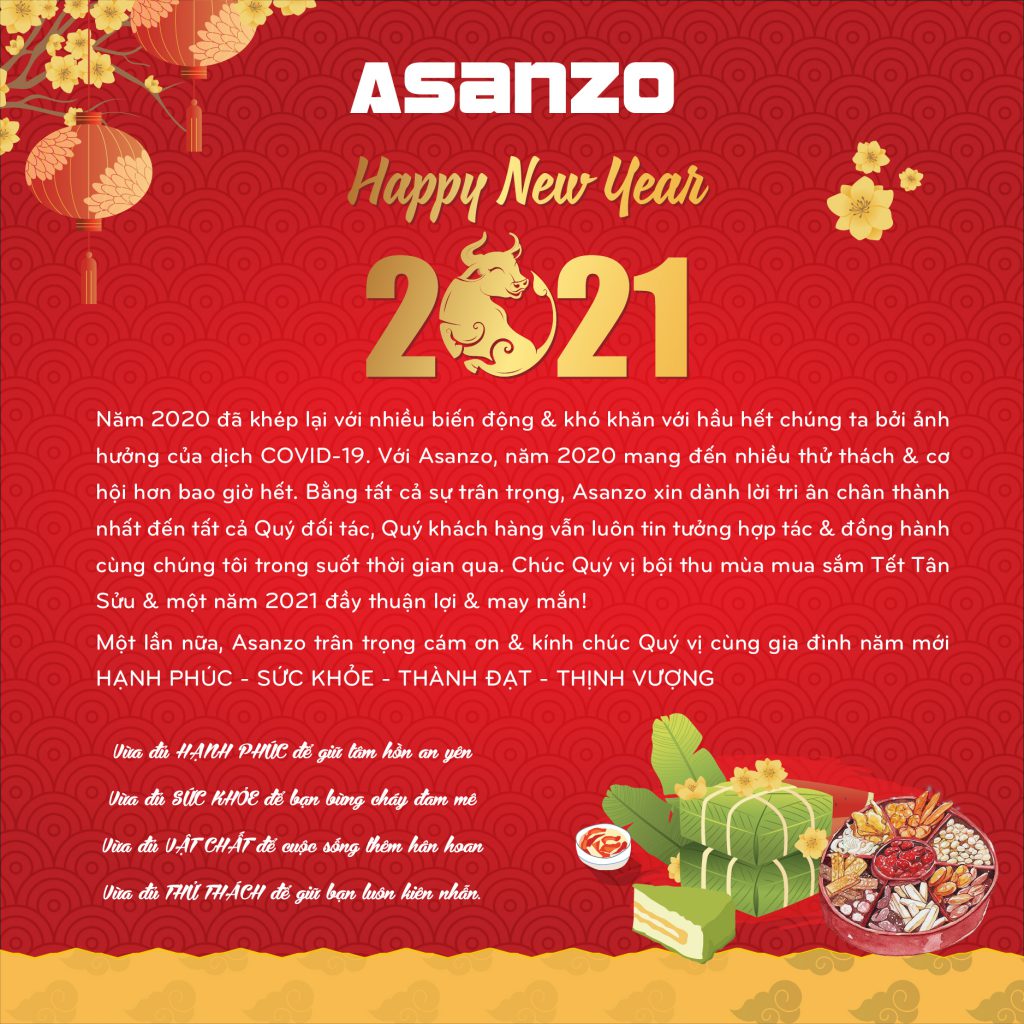 ASANZO – THÔNG BÁO LỊCH NGHỈ TẾT 2021
