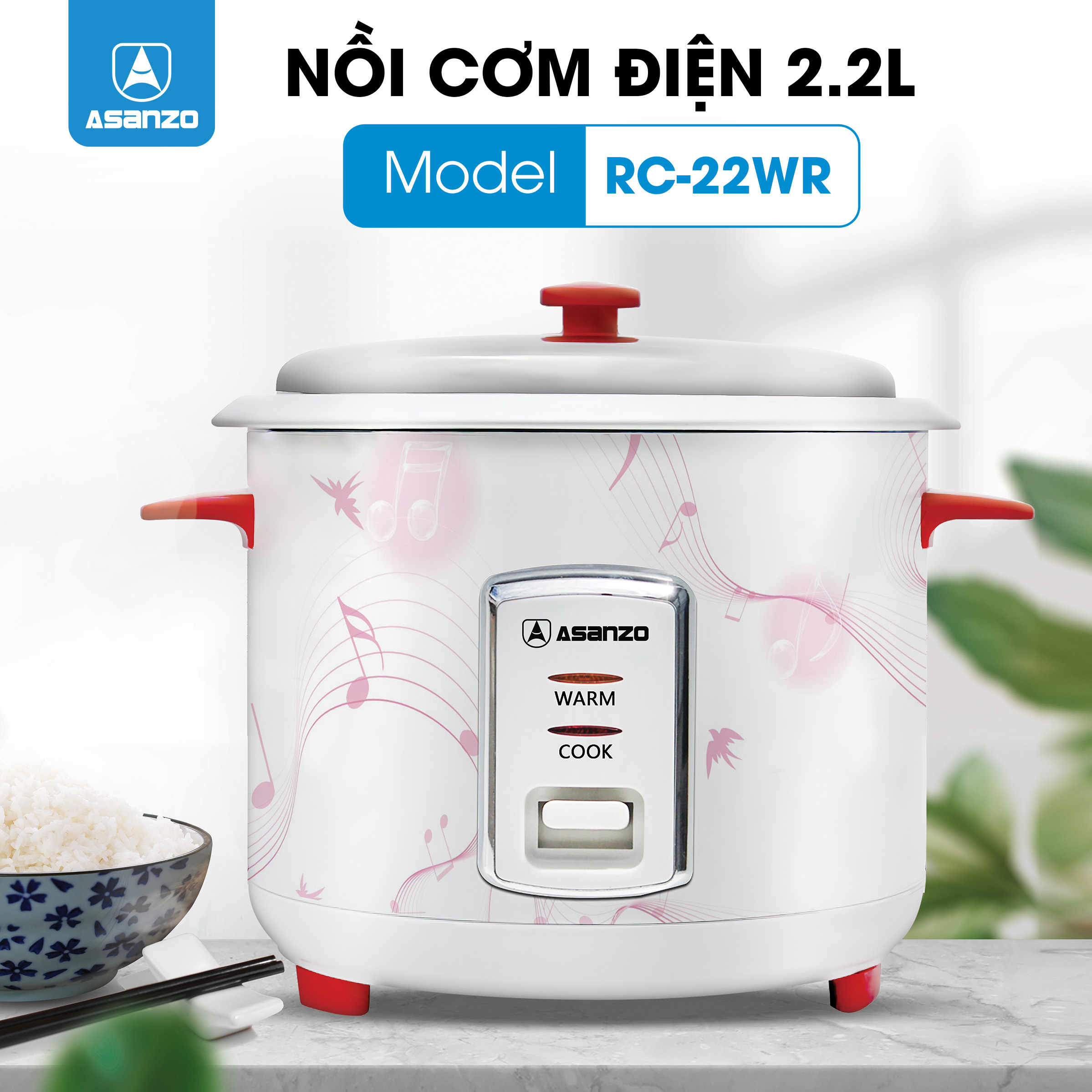 NỒI CƠM ĐIỆN NẮP RỜI RC-22WR