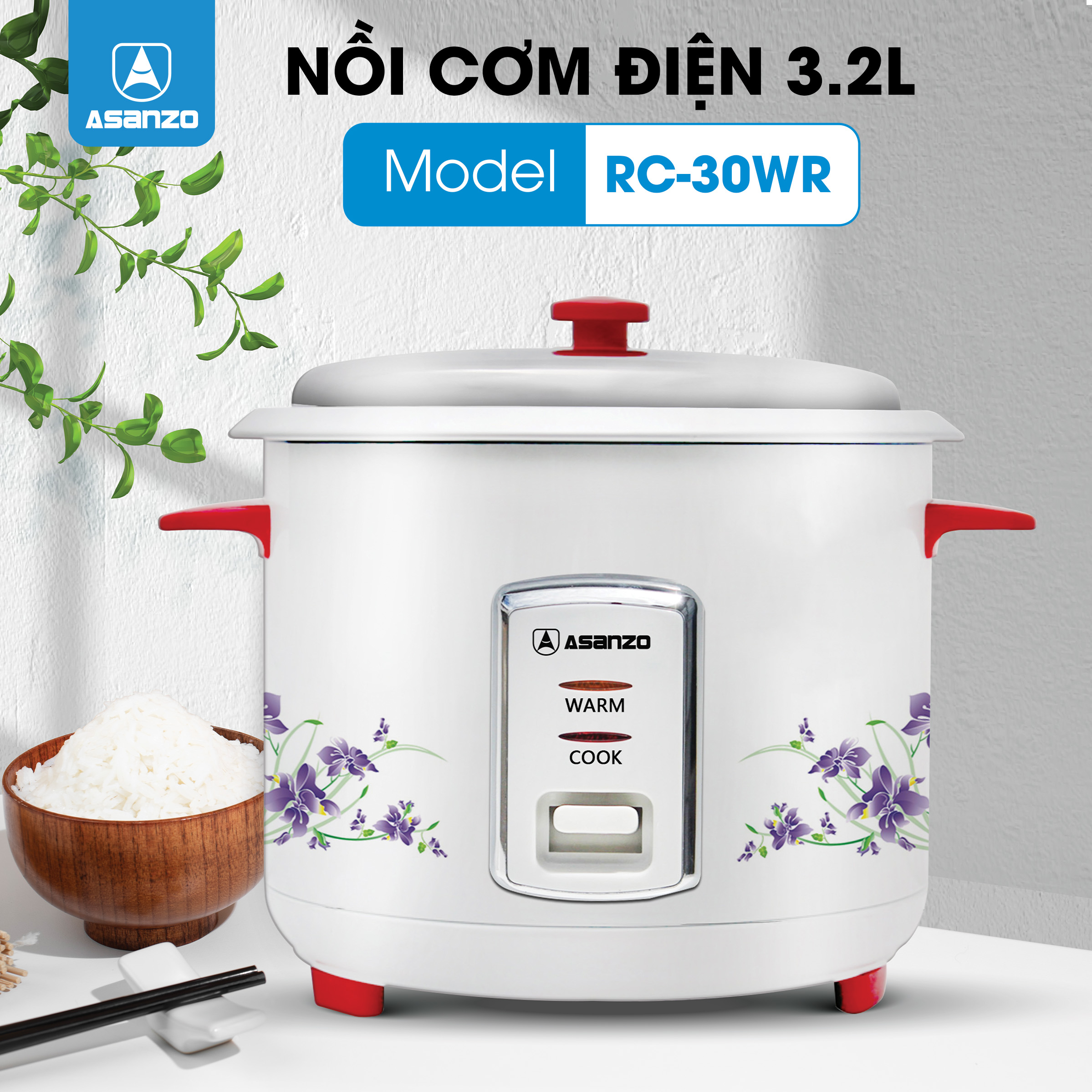 NỒI CƠM ĐIỆN NẮP RỜI RC- 30WR