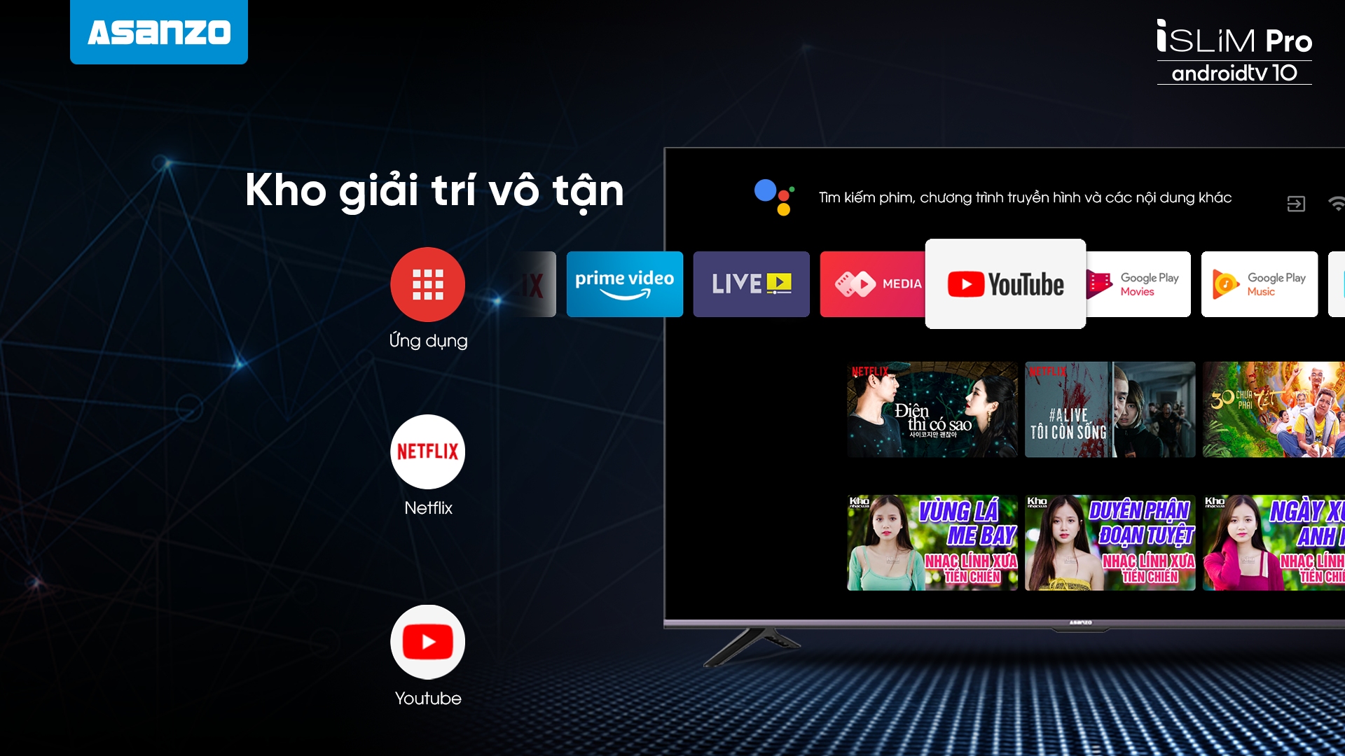 SMART TV iSLIM PRO 10 4K 50” – 50U71 [ANDROID 10]