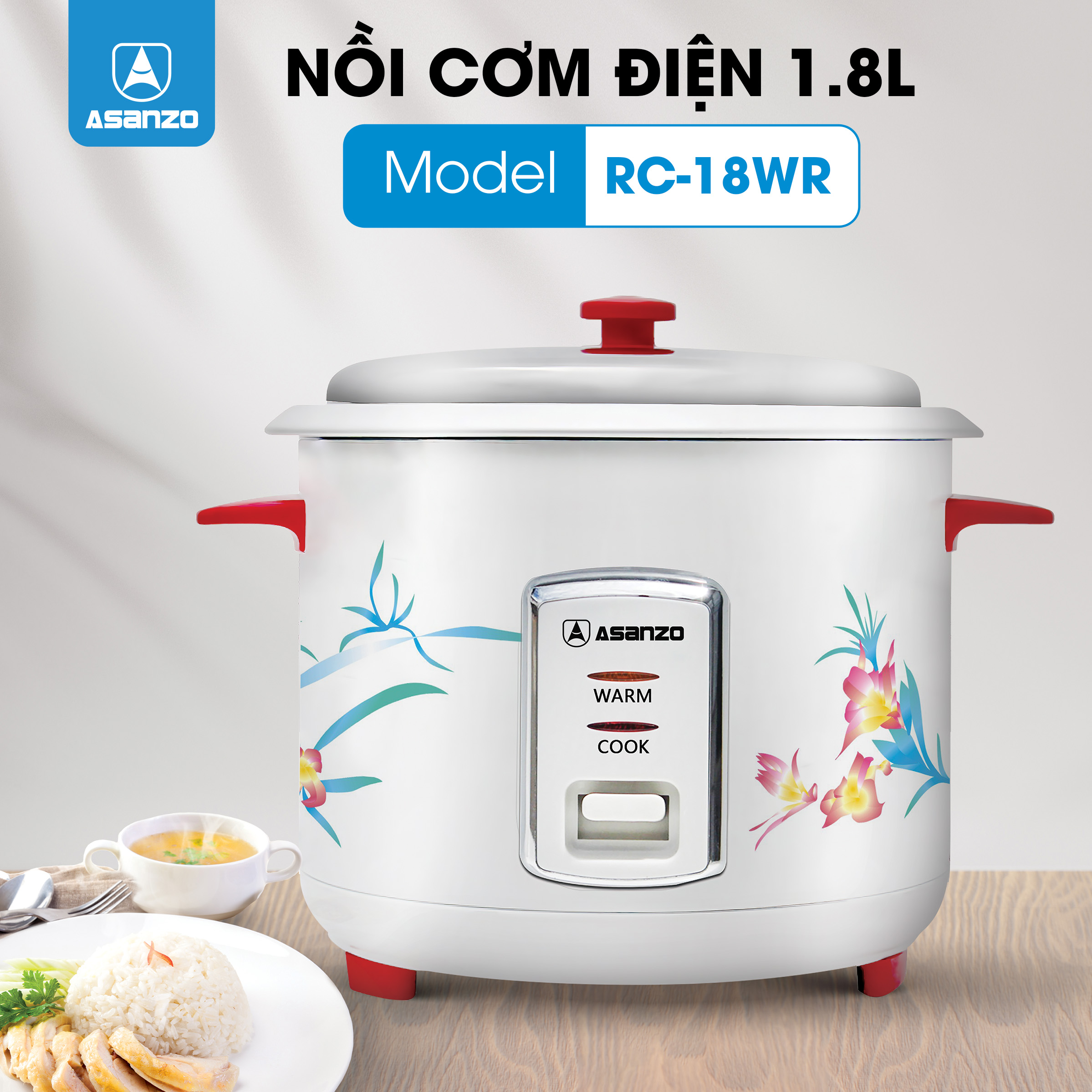 NỒI CƠM ĐIỆN NẮP RỜI RC-18WR