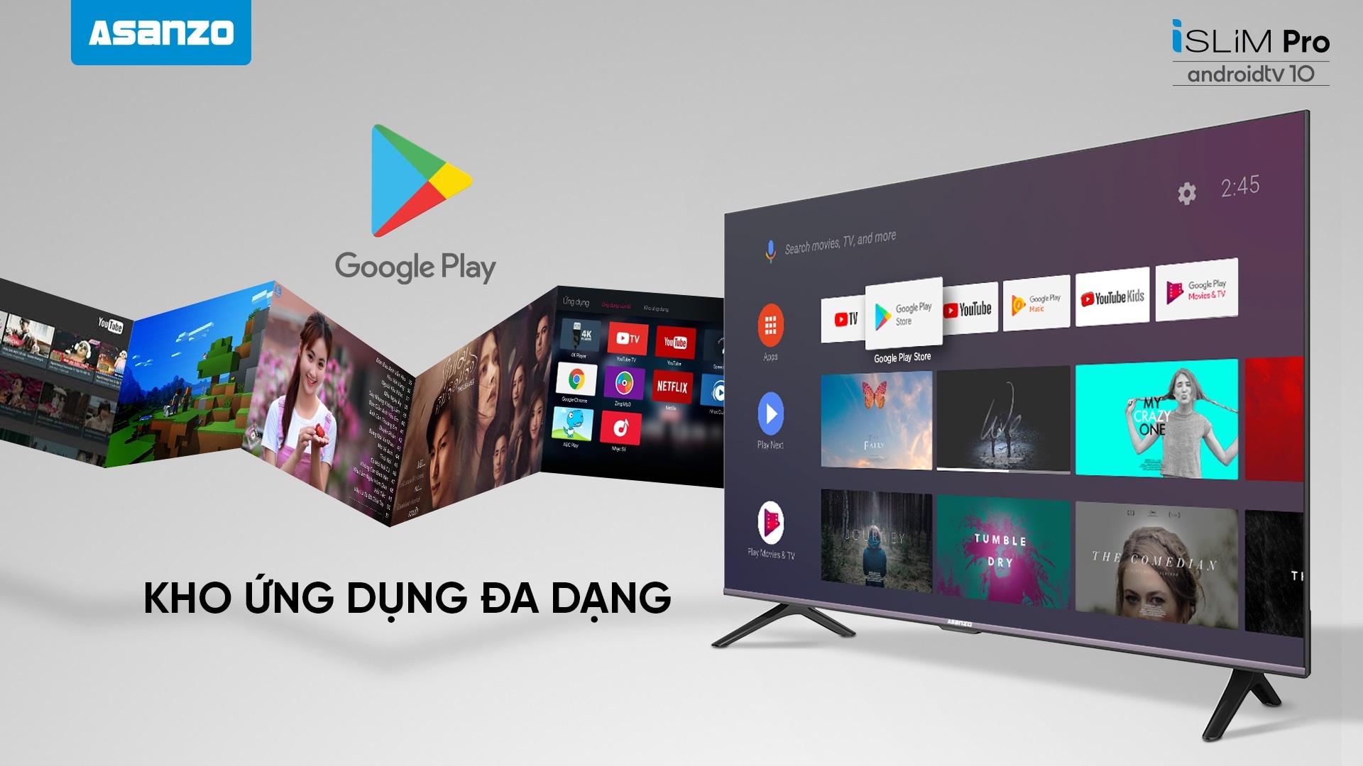 SMART TV iSLIM PRO 10 4K 50” – 50U71 [ANDROID 10]