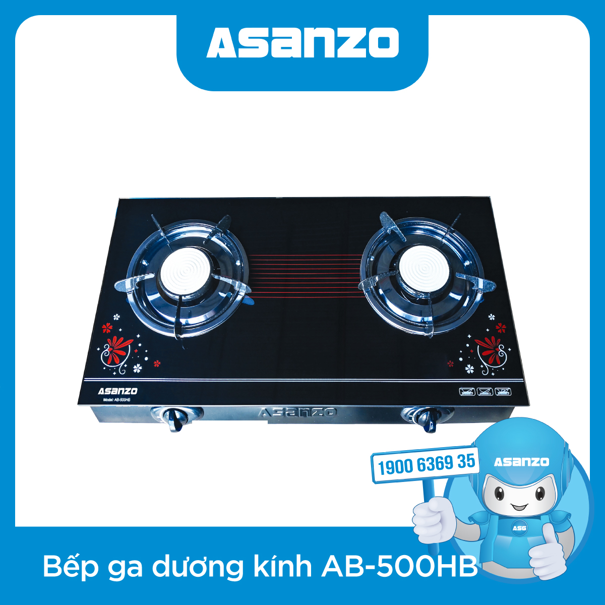 BẾP GAS DƯƠNG KÍNH AB-500HB