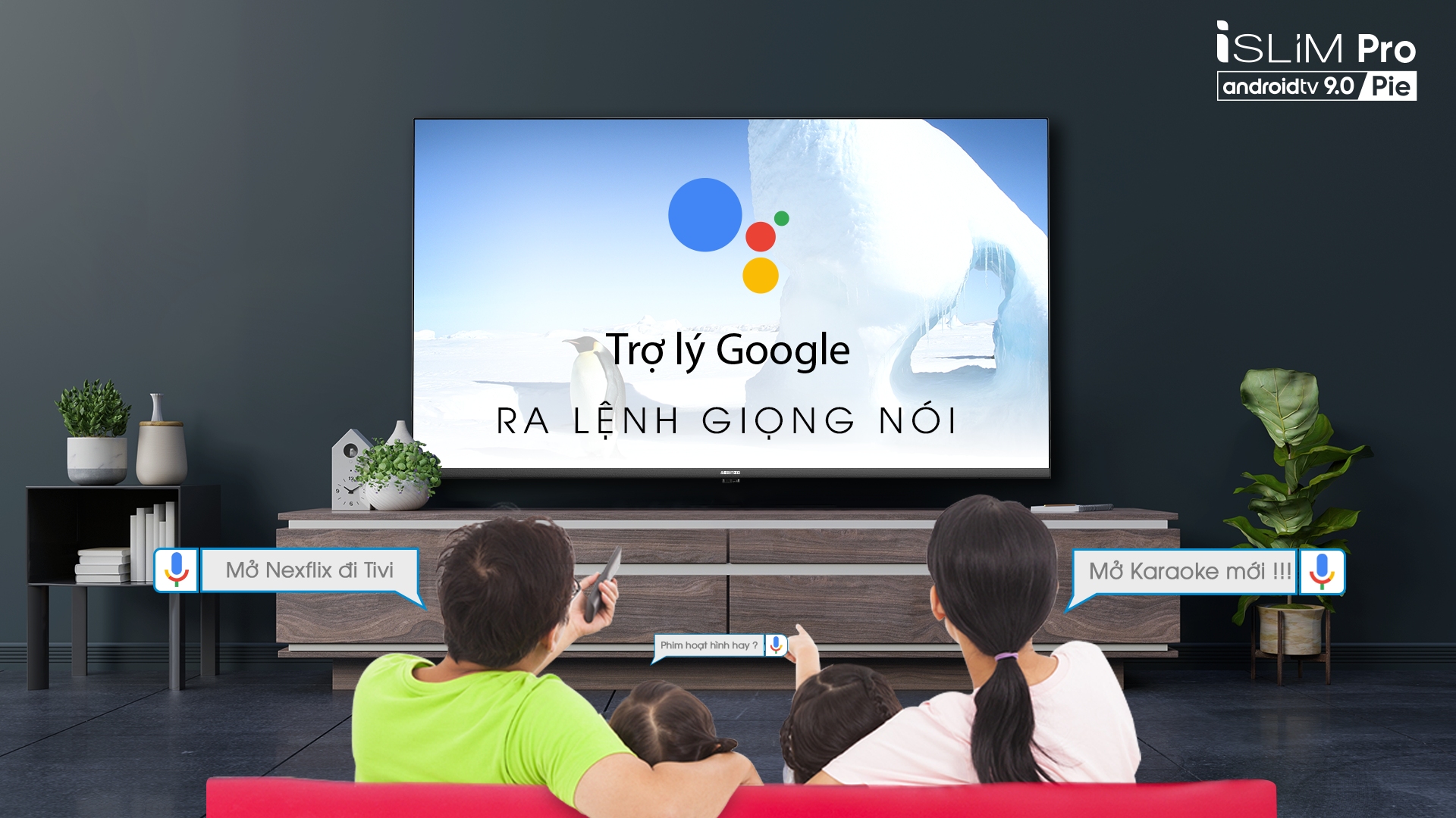 Smart TV iSLIM PRO 43”- 43S51 (Android 9.0 Pie)