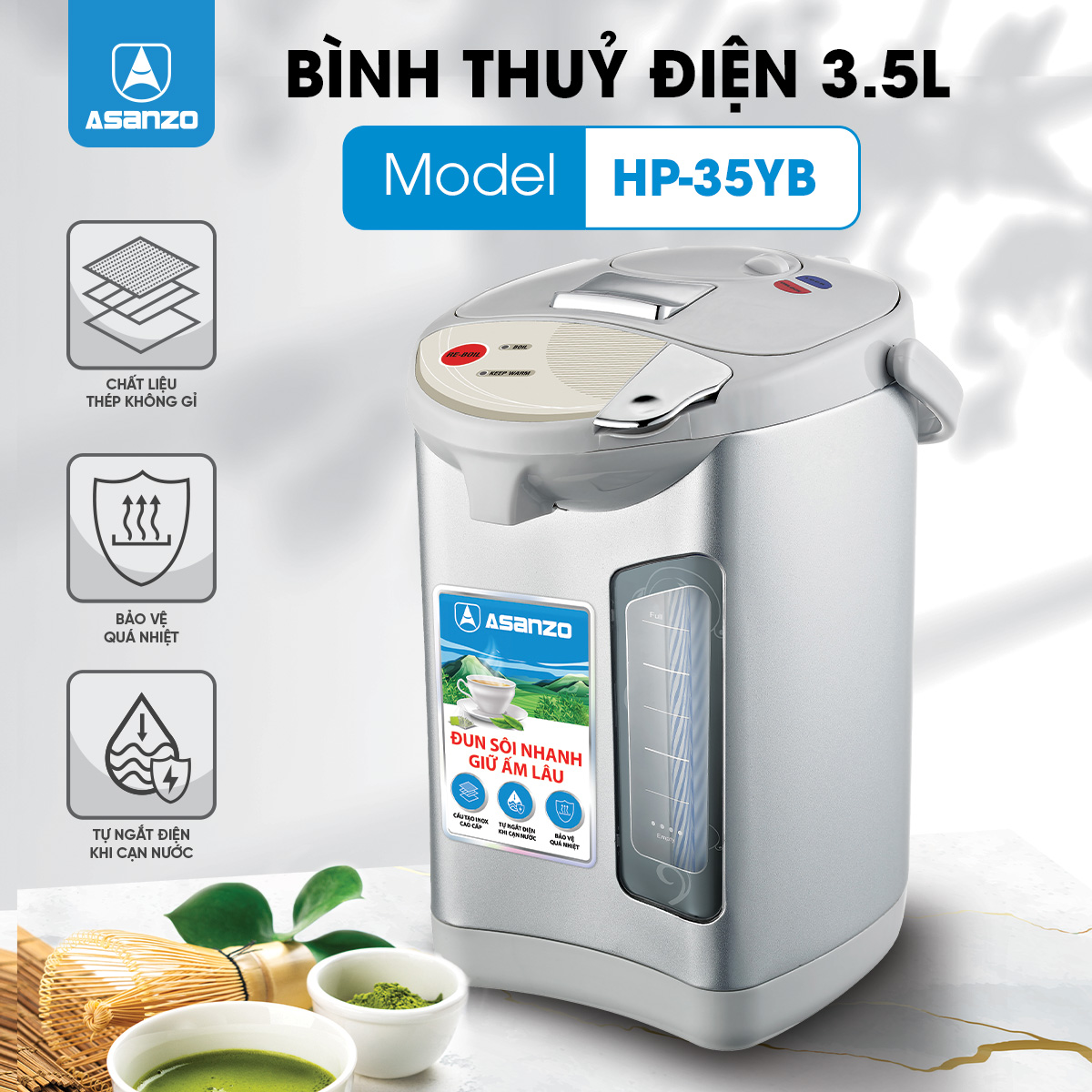BÌNH THỦY ĐIỆN 3.5L HP - 35YB