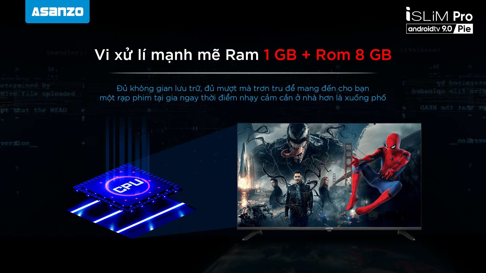 Smart TV iSLIM PRO 43”- 43S51 (Android 9.0 Pie)