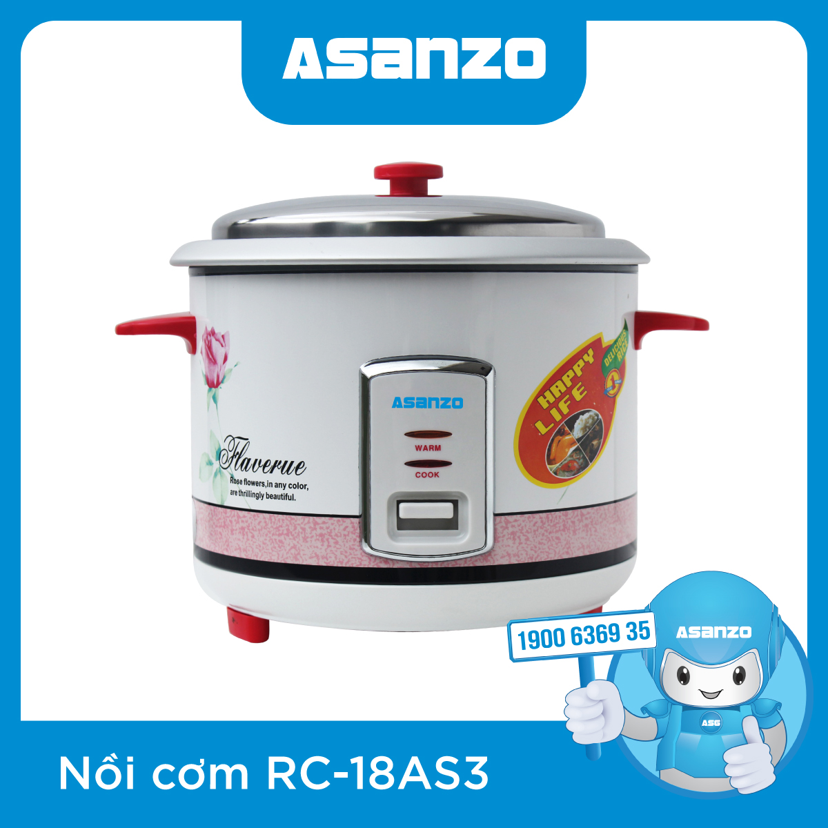 NỒI CƠM NẮP RỜI RC-18AS3