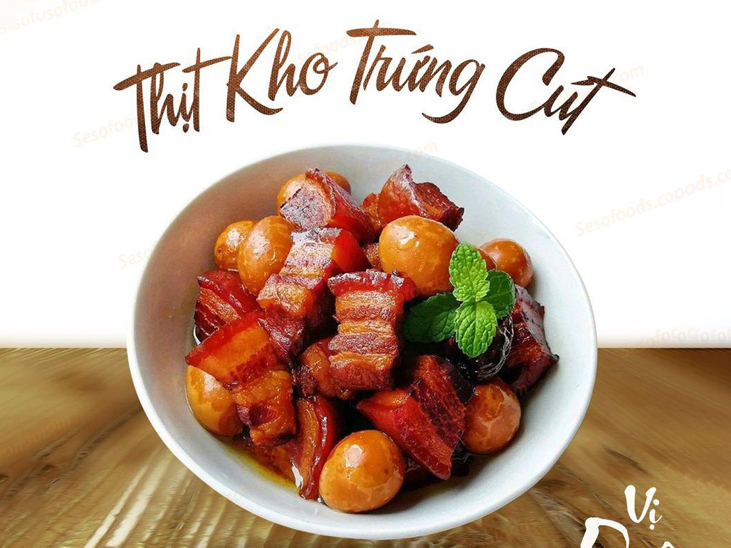 Công thức nấu món thịt kho trứng cút
