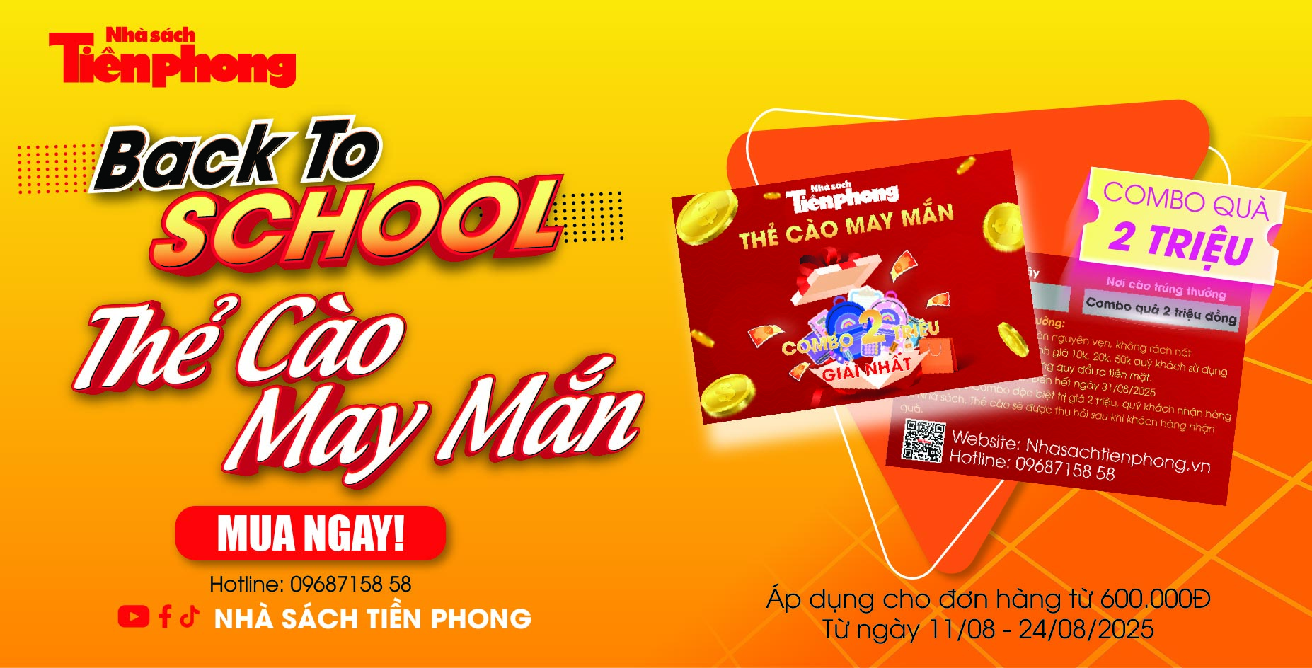 BACK TO SCHOOL – CÀO LÀ TRÚNG - THẺ CÀO MAY MẮN