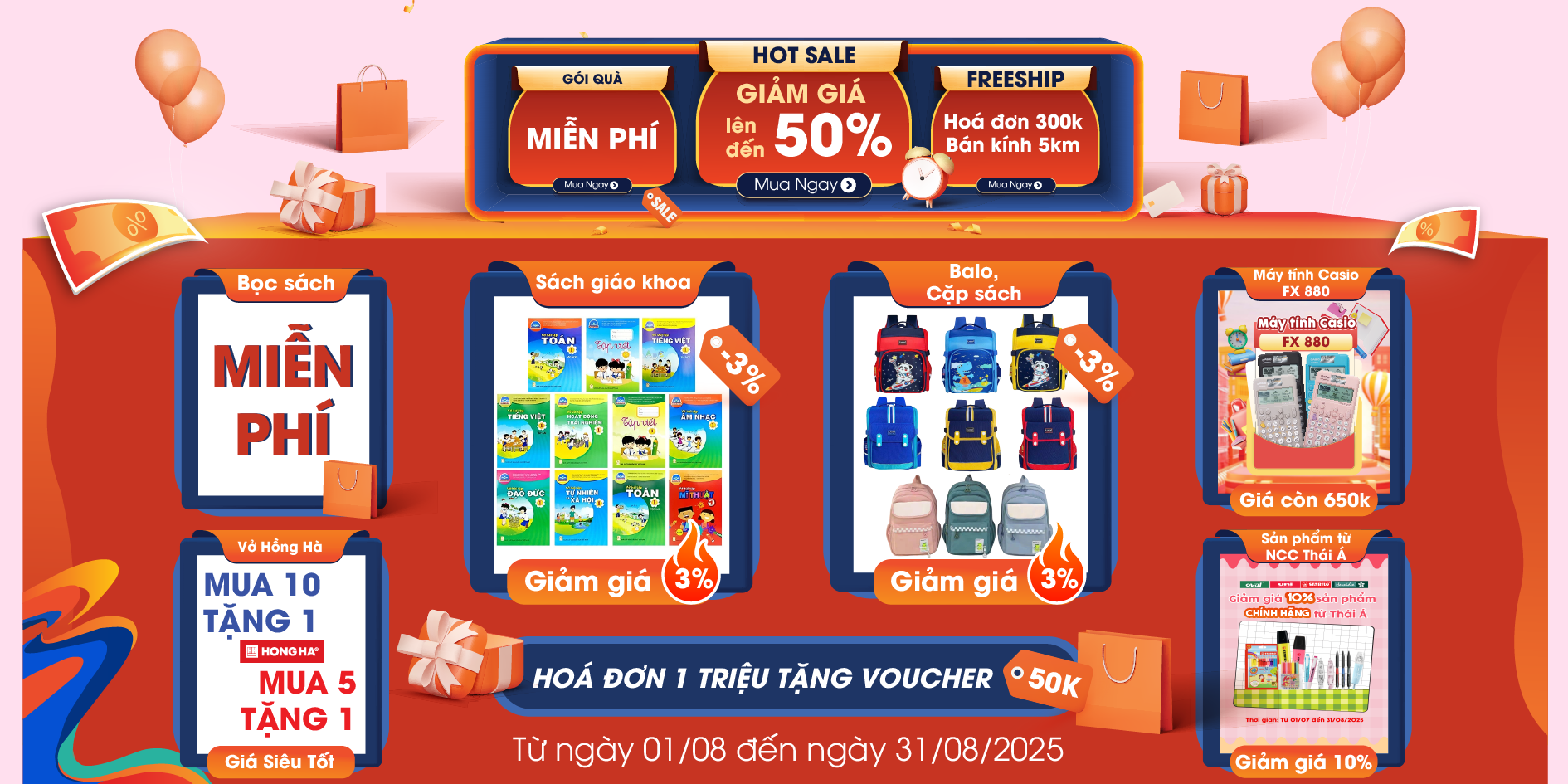 BACK TO SCHOOL - RỘN RÀNG ƯU ĐÃI ĐỘC QUYỀN CÙNG NHÀ SÁCH TIỀN PHONG THANH HOÁ