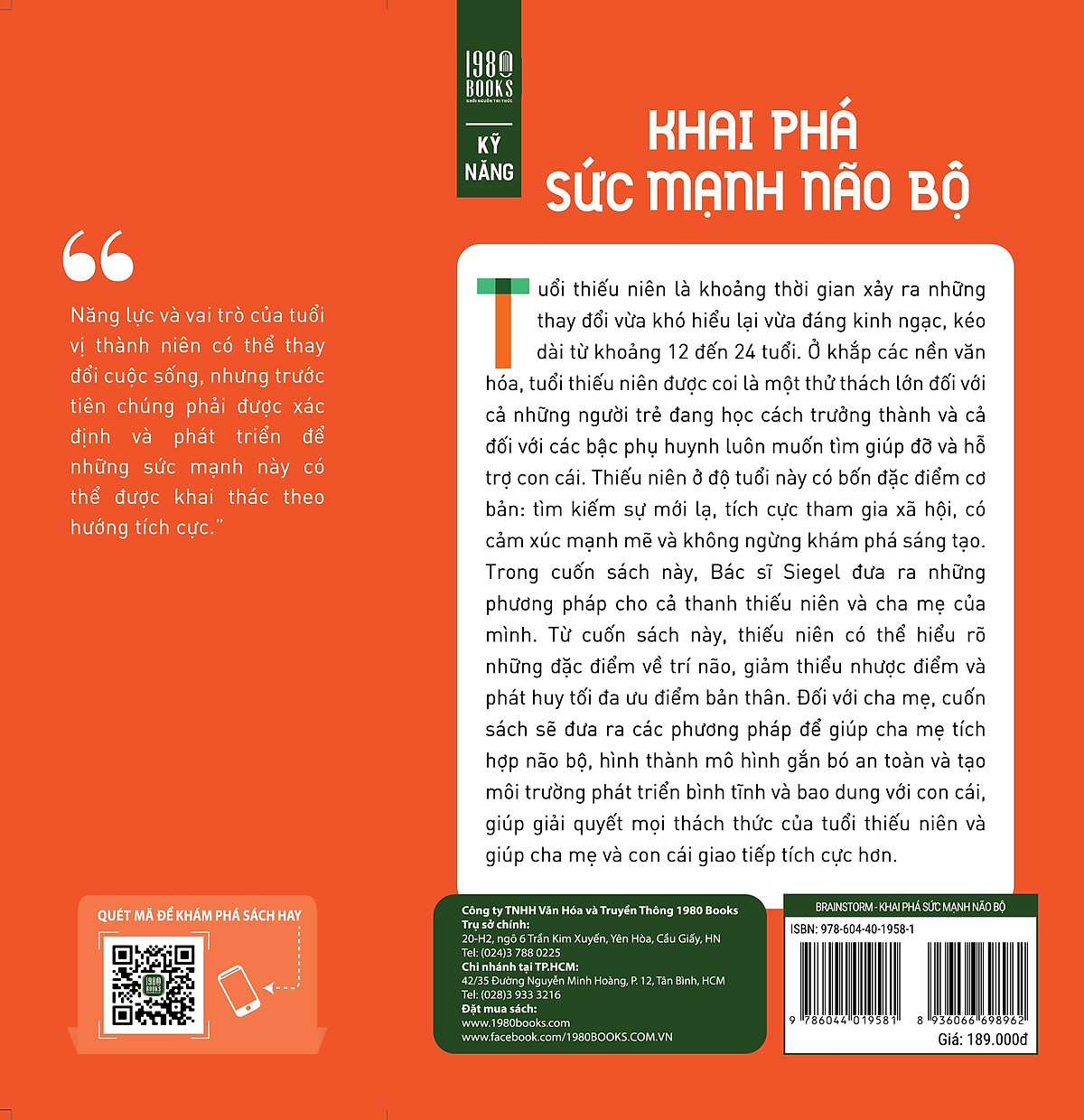 Sách Brainstorm - Khai Phá Sức Mạnh Não Bộ