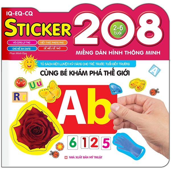 208 Miếng Dán Hình Thông Minh - IQ-EQ-CQ - Cùng Bé Khám Phá Thế Giới