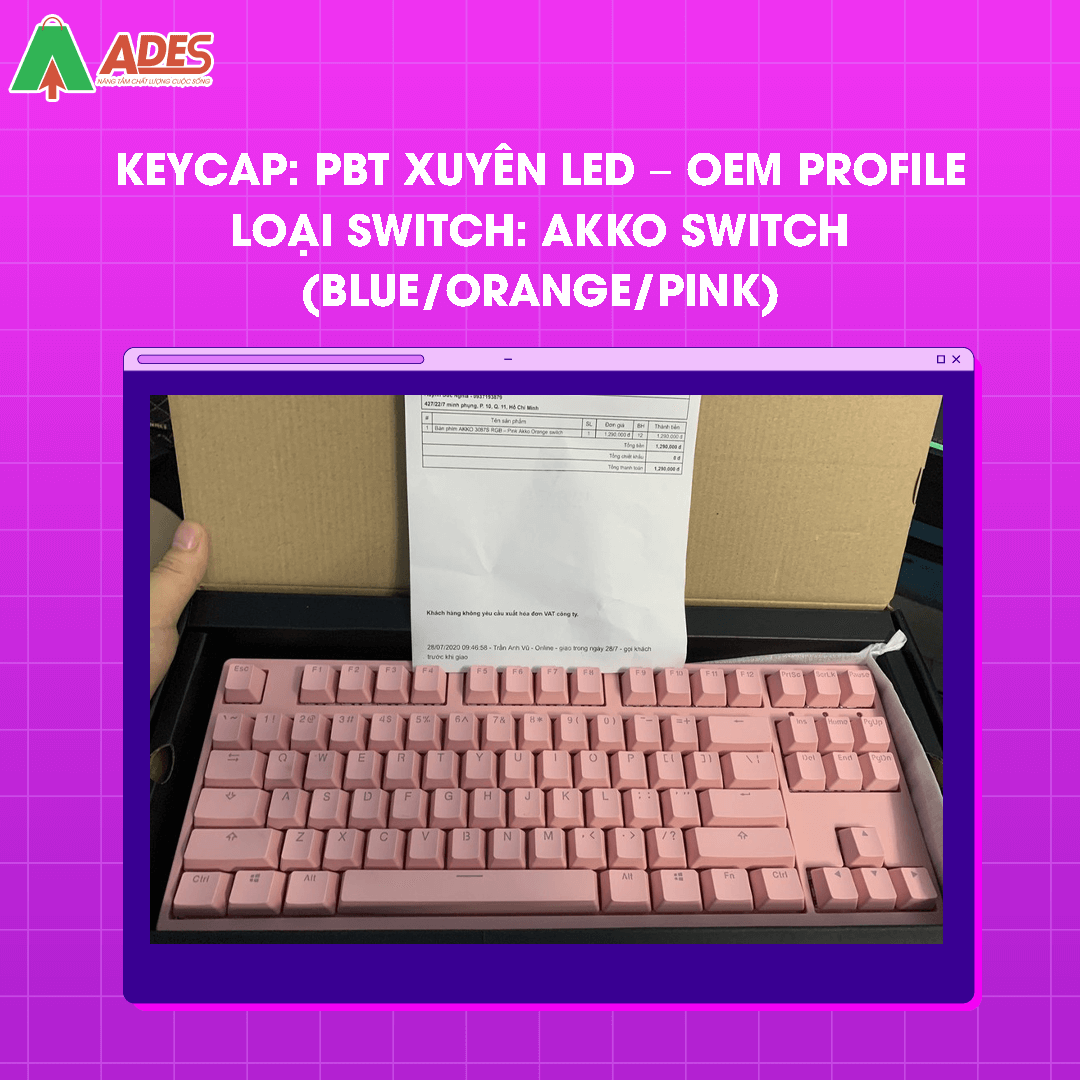 AKKO 3087S - Pink RGB (AKKO sw) 