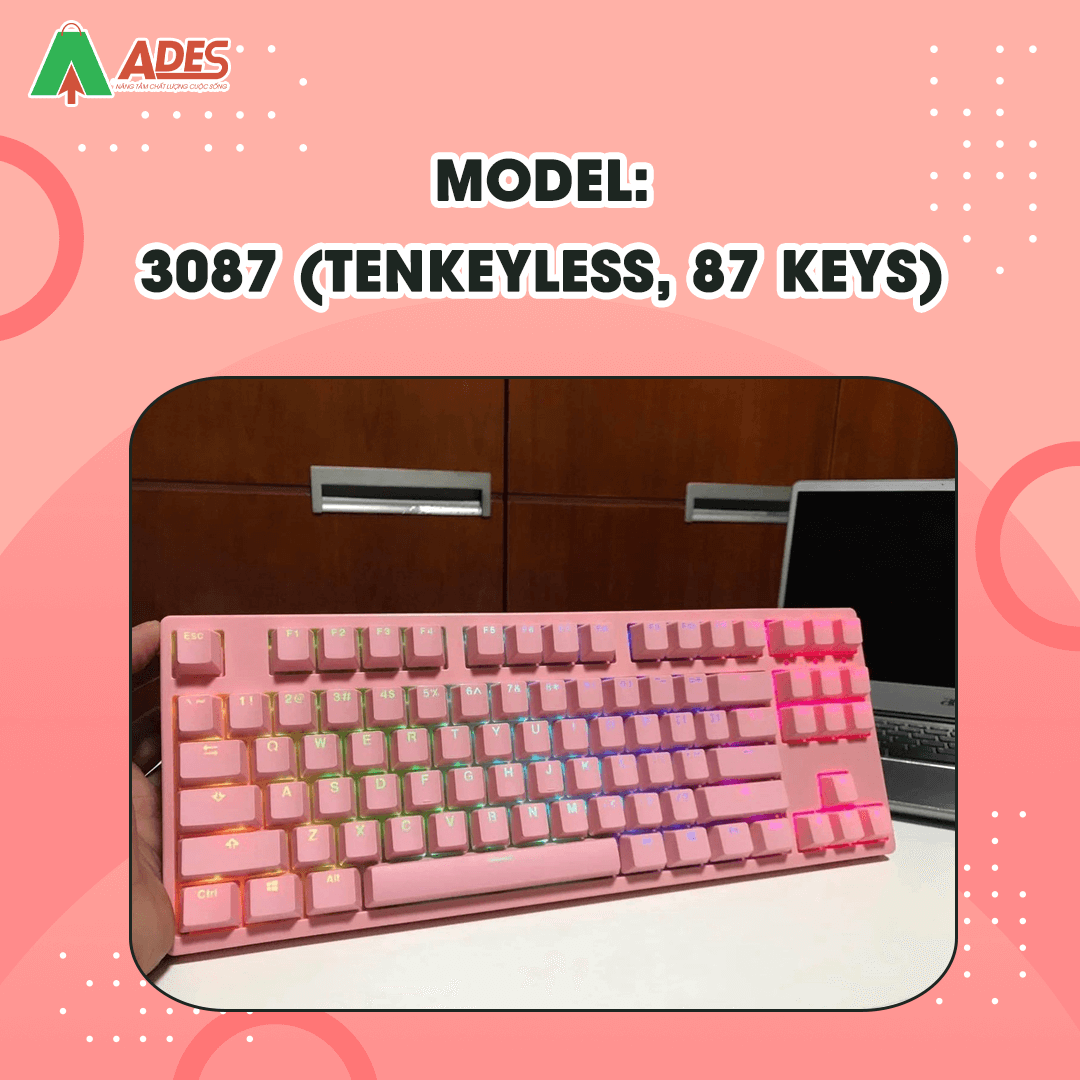 AKKO 3087S - Pink RGB (Cherry sw)