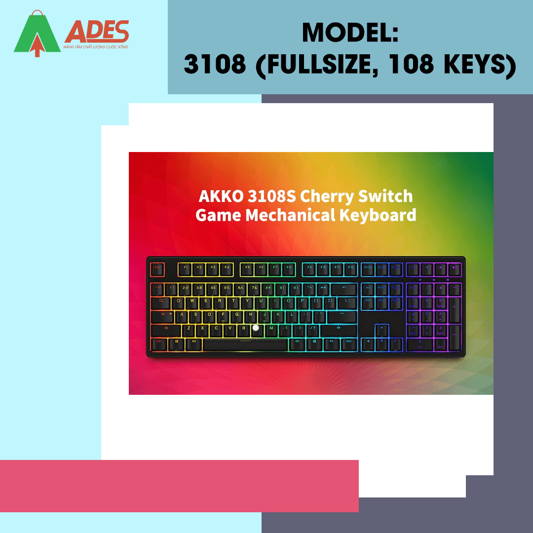 AKKO 3108S – Black RGB (Cherry sw)