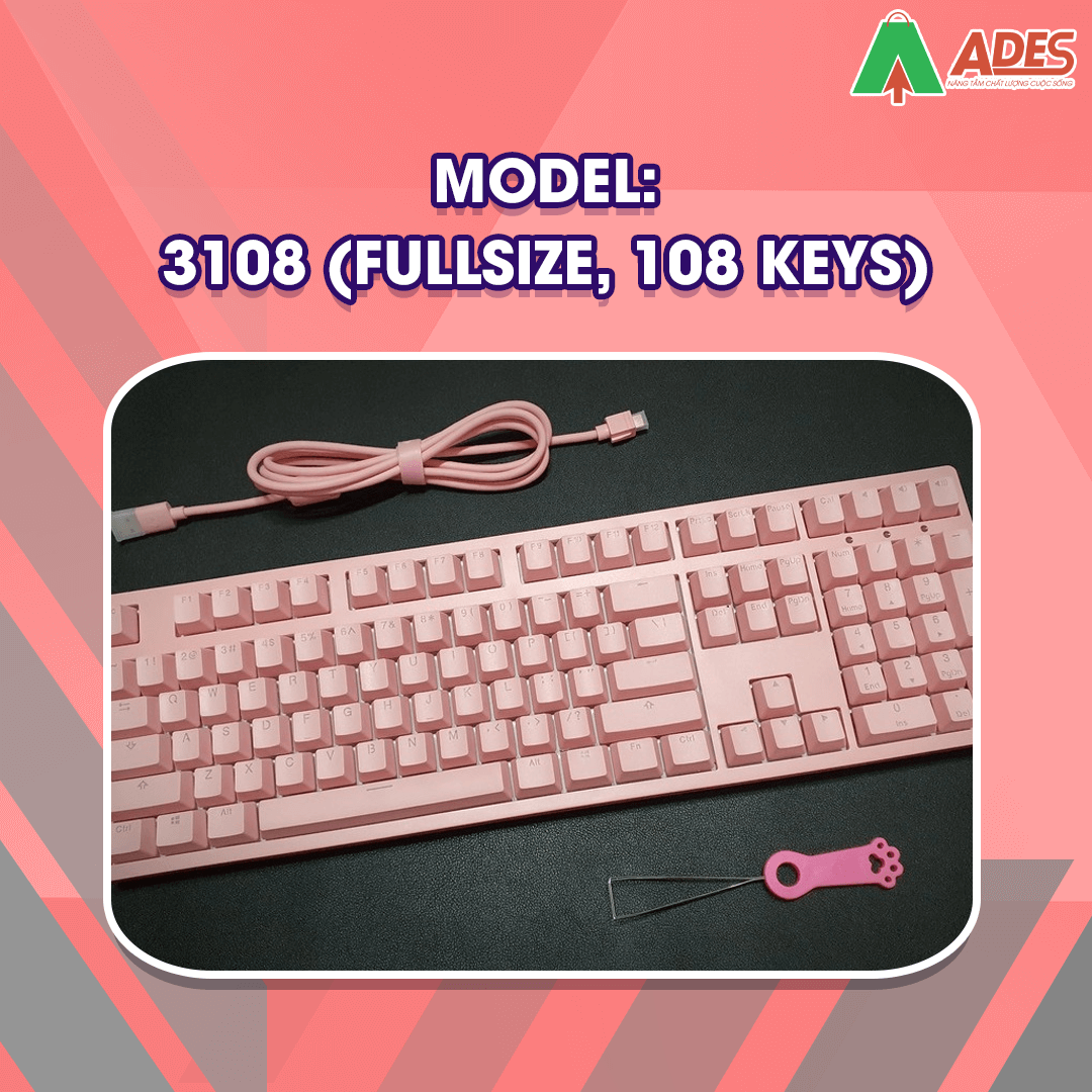 AKKO 3108S - Pink RGB (Cherry sw)