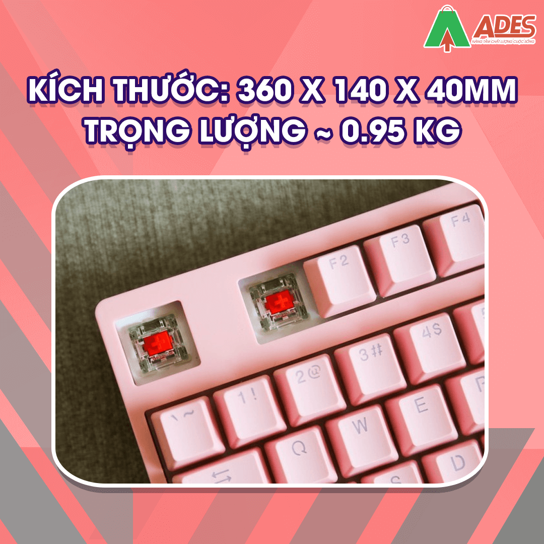 AKKO 3108S - Pink RGB (Cherry sw)