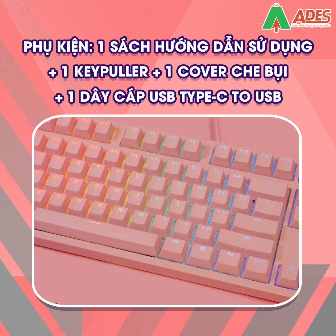 AKKO 3108S - Pink RGB (Cherry sw)
