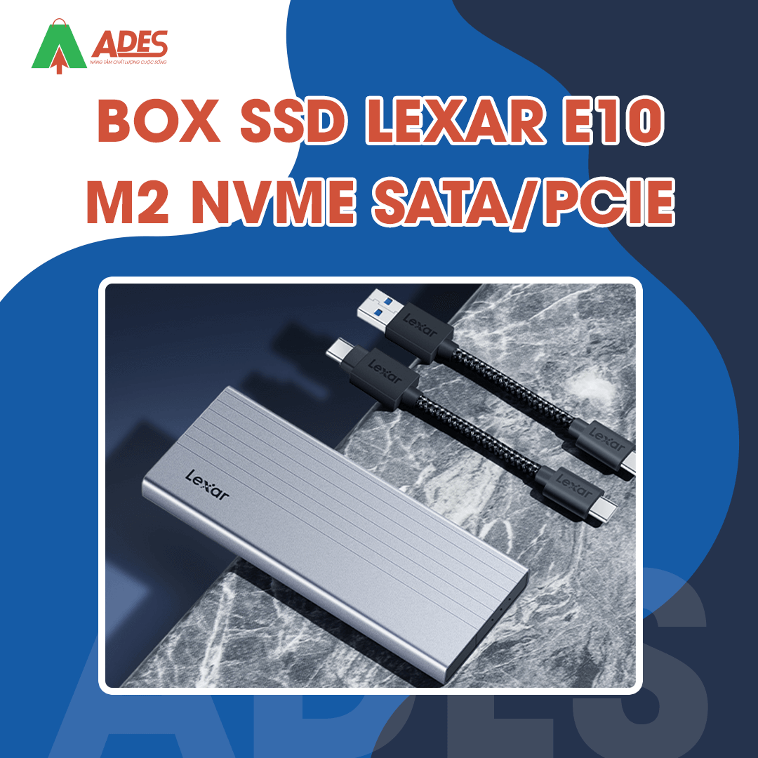 Box SSD Lexar E10 M2 NVMe SATA/PCIe