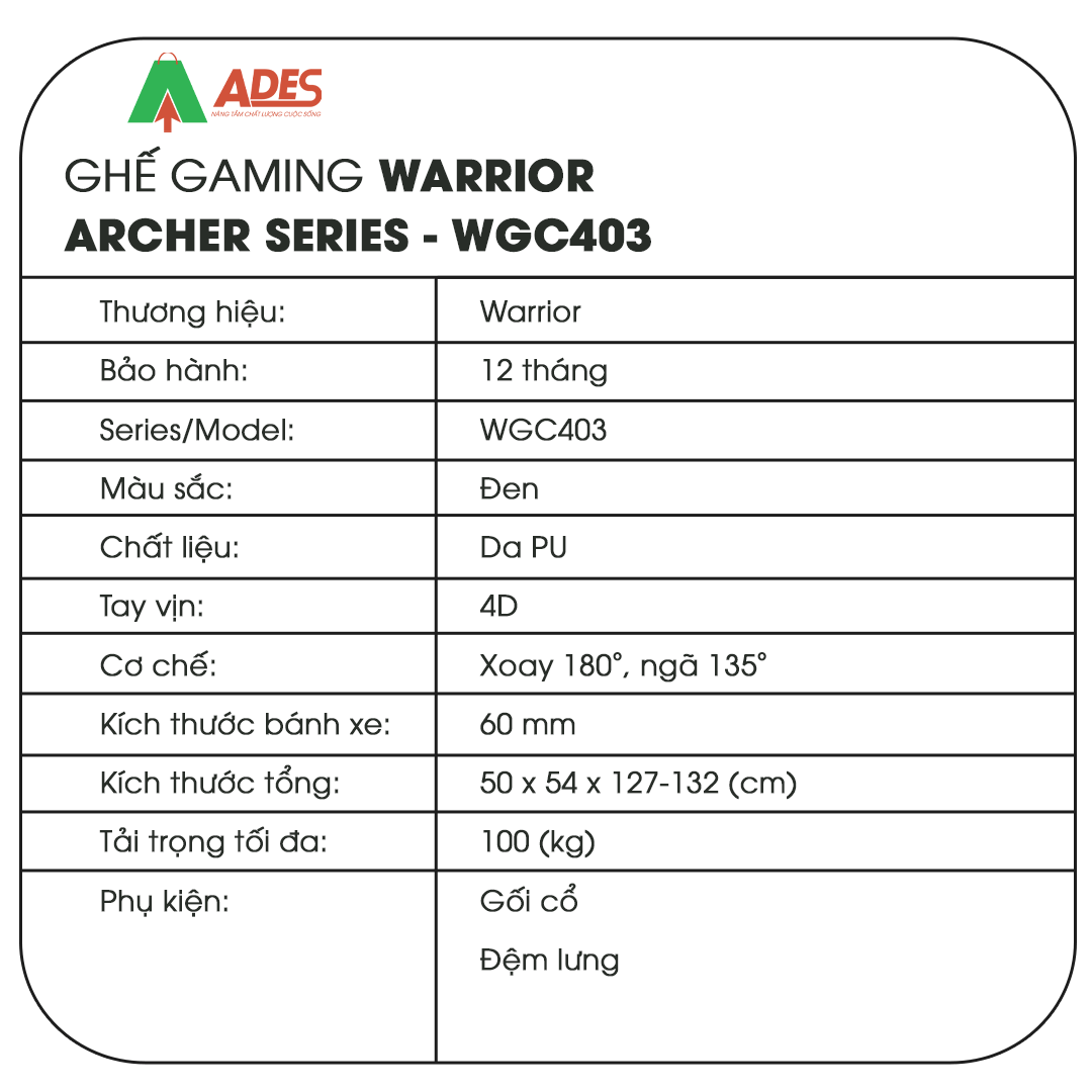 Warrior Archer Series WGC403