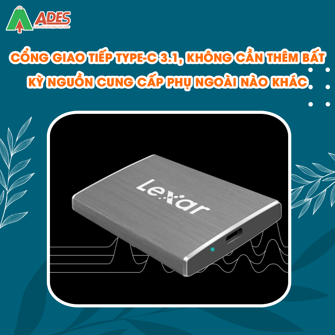 SSD Portable 512GB Lexar SL100