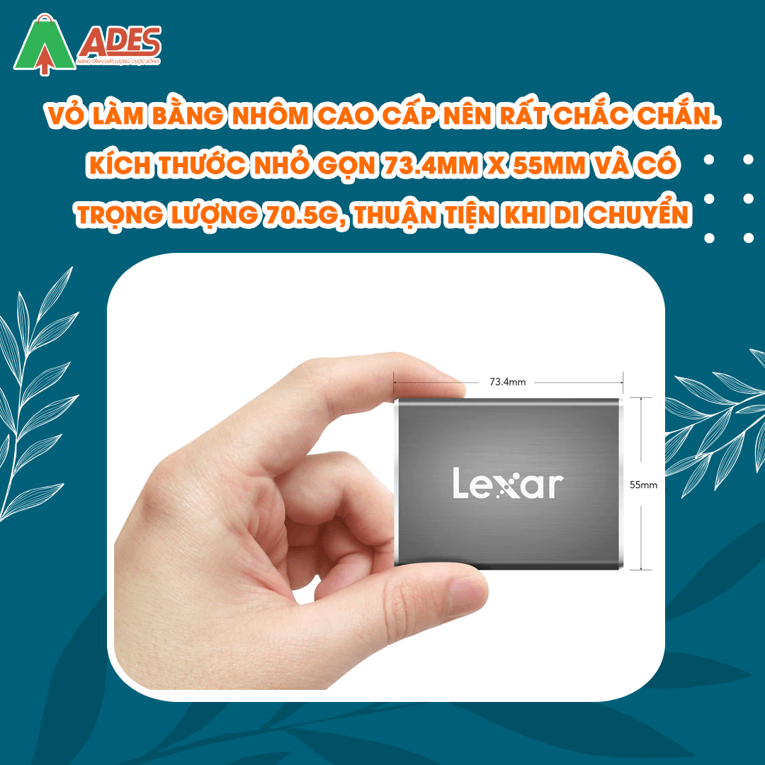 SSD Portable 512GB Lexar SL100