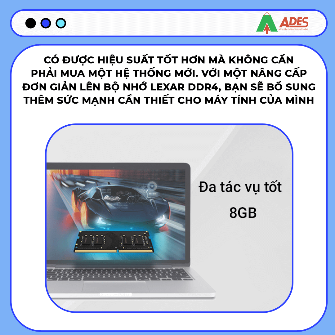Ram Laptop Lexar 16GB (1x16GB) DDR4 3200Mhz (LD4AS016G-B3200GSST)