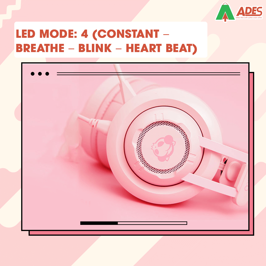 Tai nghe AKKO AD701 - Pink