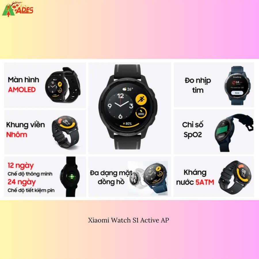 Xiaomi Watch S1 Active AP BHR5670AP theo doi suc khoe chuyen sau 