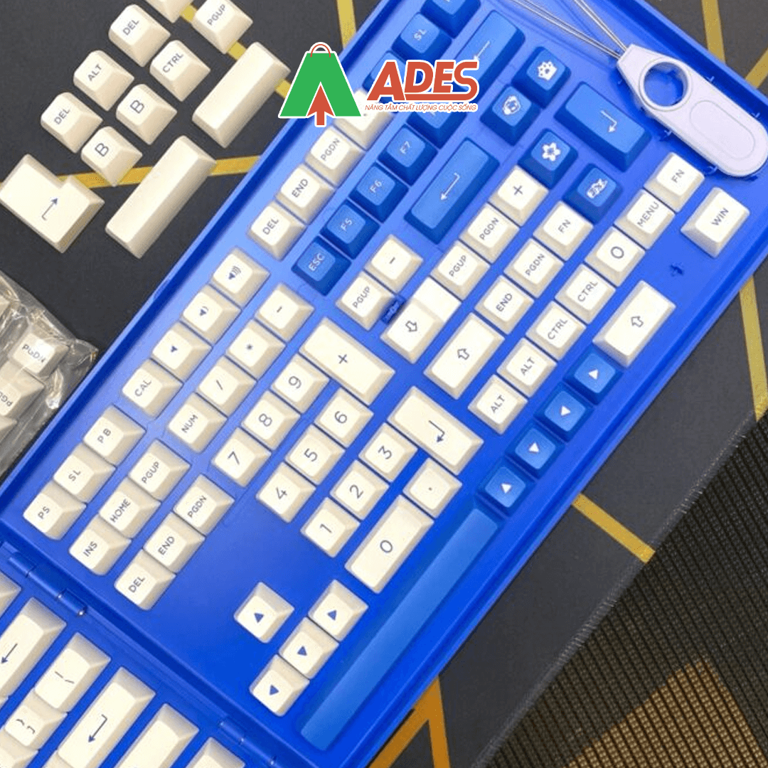 AKKO Keycap set – Blue on White
