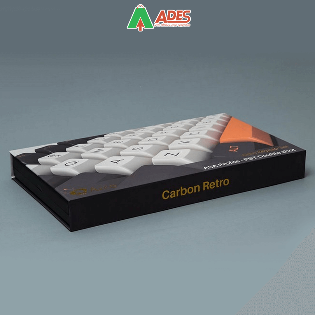 AKKO Keycap set – Carbon Retro (PBT Double-Shot/ASA profile/158 nút ...