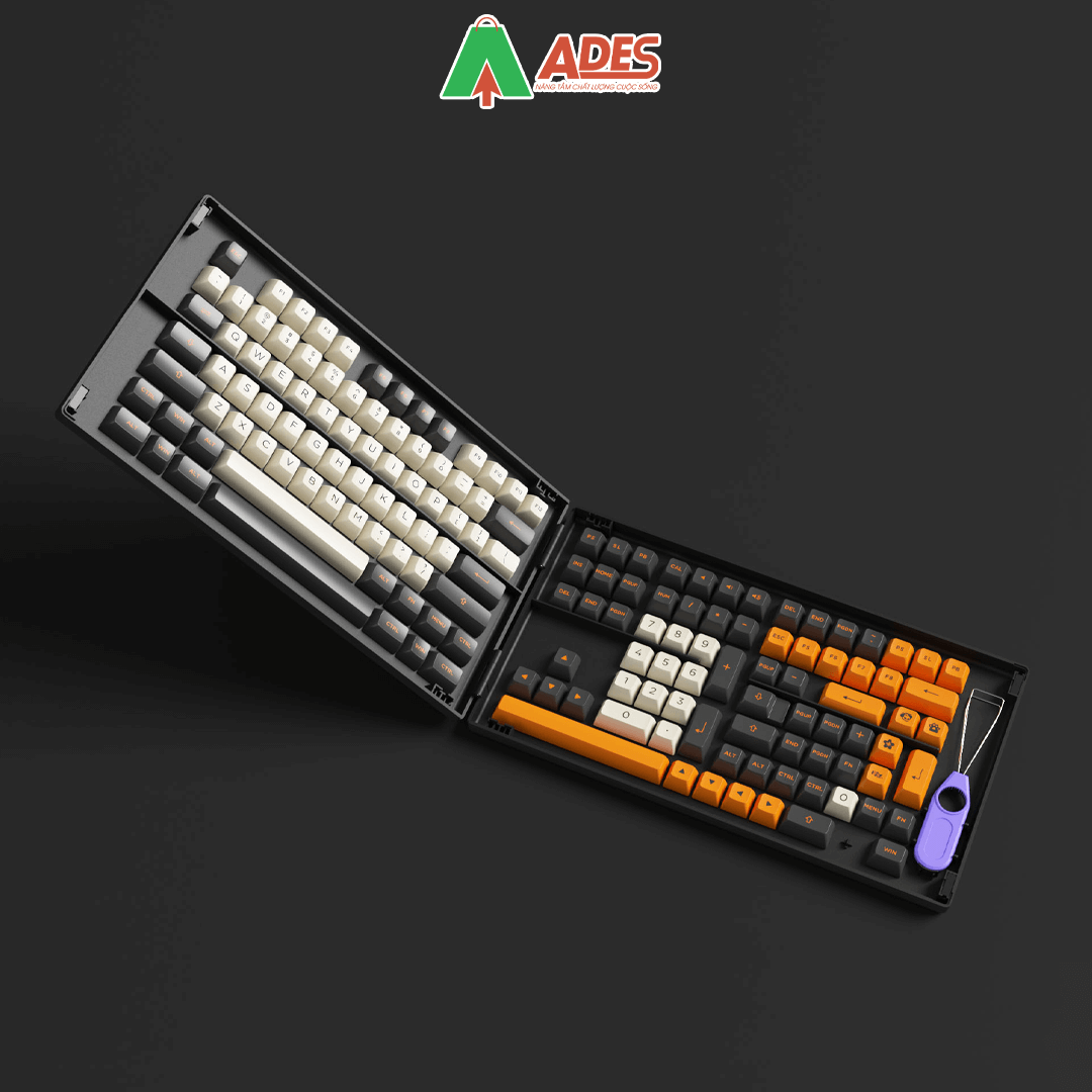 AKKO Keycap set – Carbon Retro (PBT Double-Shot/ASA profile/158 nút ...