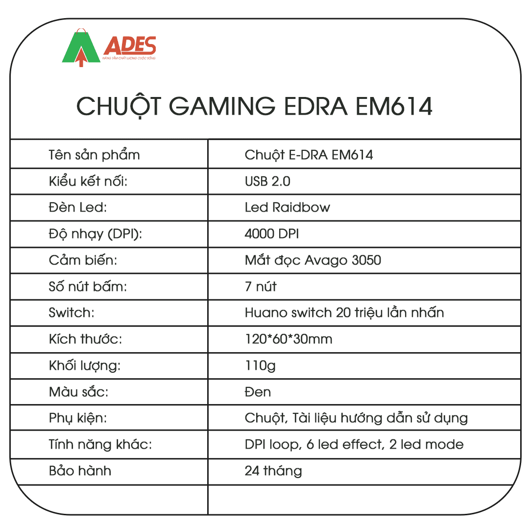 Chuot Gaming Edra EM640