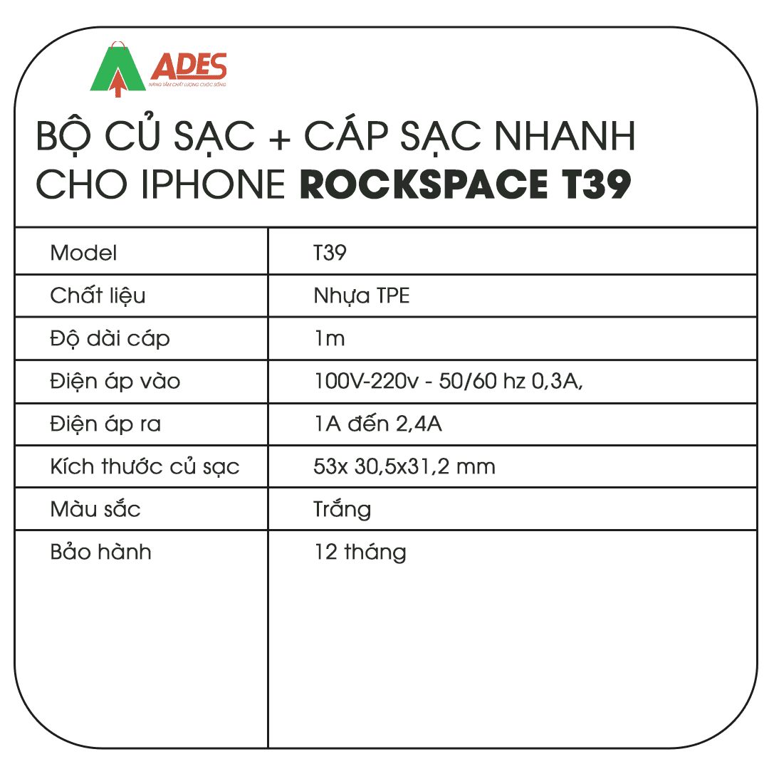 Bo cu sac + cap sac Rockspace T39