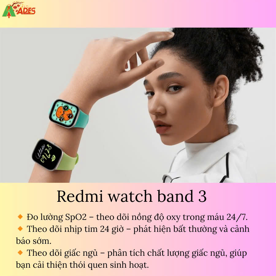 Redmi Watch 3 BHR6854GL ho tro suc khoe toi uu