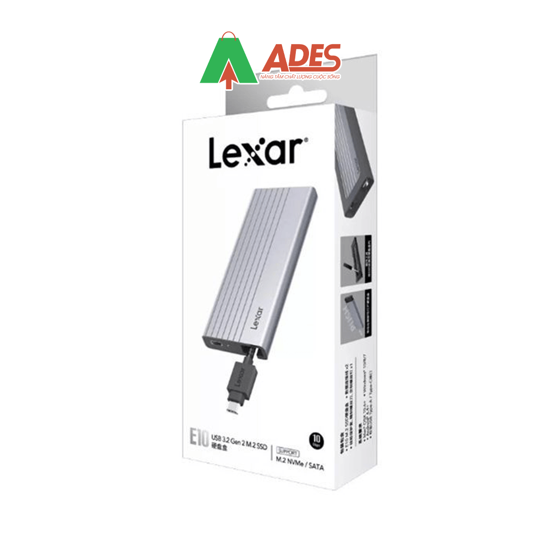 Box SSD Lexar E10 M2 NVMe SATA/PCIe