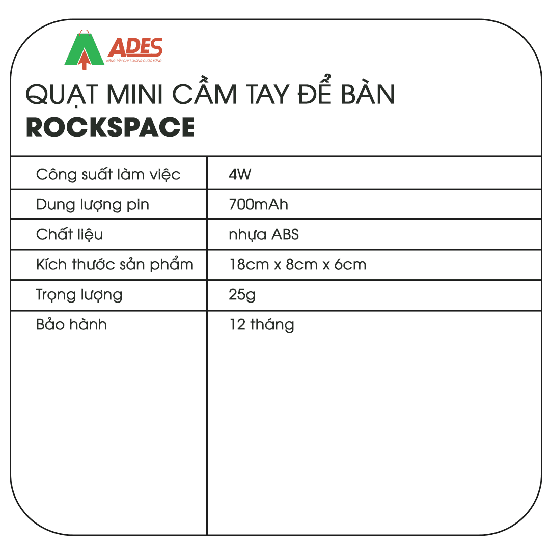 Quat mini cam tay Rockspace