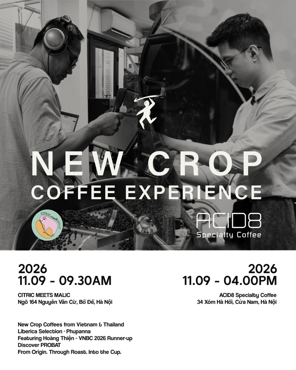 BLUE IN GREEN - NEW CROP COFFEE EXPERIENCE | Hanoi | Coffee Cupping · Roasting · Brewing