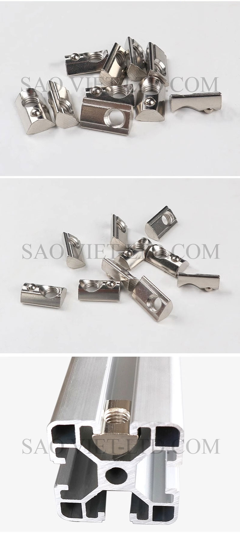 Đai Ốc Tán Chữ T Đàn Hồi inox 304 M5, M6, M8