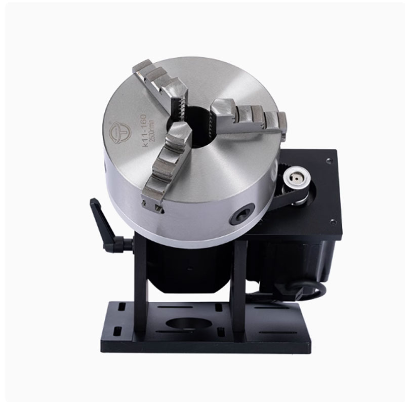 Bàn xoay điện gắn đầu mâm cặp xoay 360 độ độ chính xác cao dùng định vị chi tiết tạo đường hàn theo đường tròn