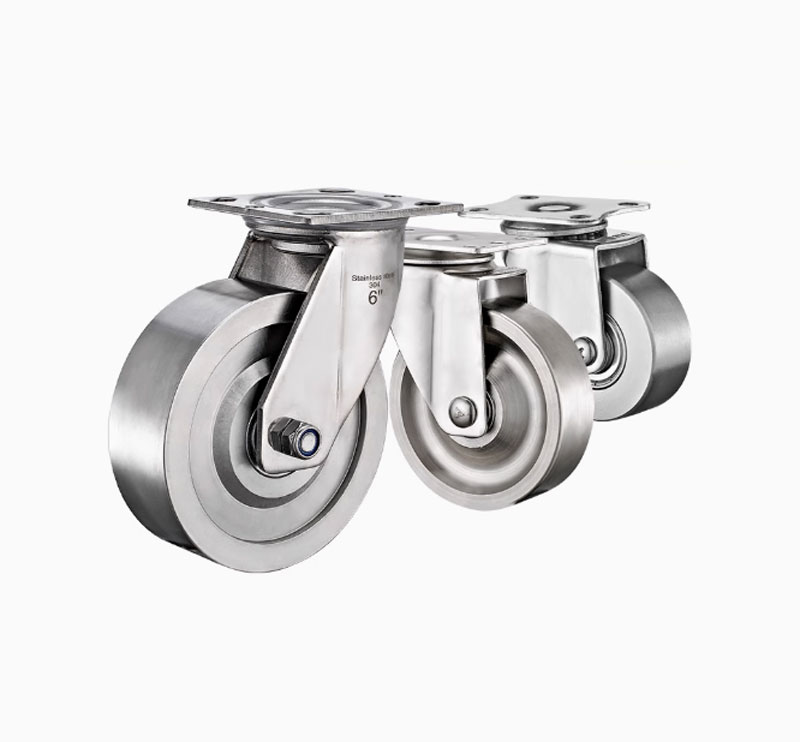 Bánh xe dẩy toàn bộ inox 304 chịu tải cao phi 75, 100, 125, 150, 200